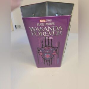 Black Panther Wakanda Forever Marvel Studios Movie Popcorn Tin Cineplex Bucket